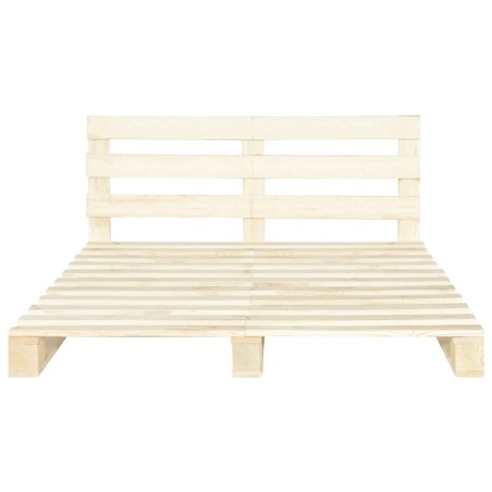Cadre de lit de palette sans matelas 160x200 cm bois massif pin
