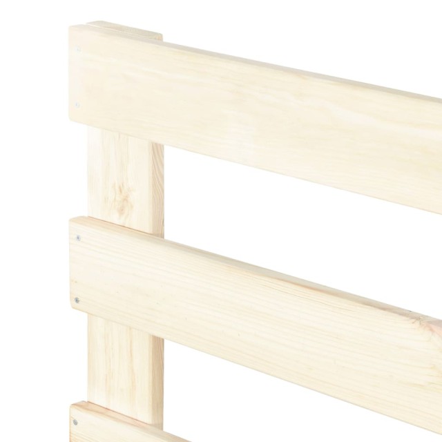 Cadre de lit de palette sans matelas bois massif pin 200x200 cm