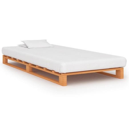 Cadre de lit de palette sans matelas 90x200 cm bois massif
