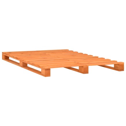 Cadre de lit de palette sans matelas 140x200 cm bois massif 2