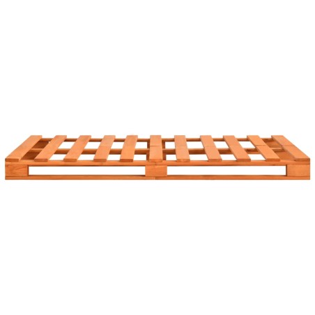 Cadre de lit de palette sans matelas 200x200cm bois massif