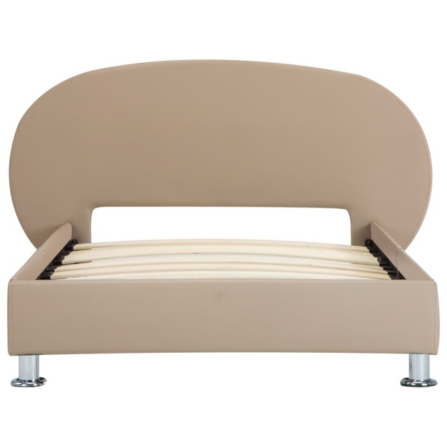 Cadre de lit sans matelas cappuccino similicuir 100x200 cm