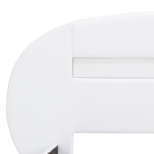 Cadre de lit avec LED sans matelas blanc 100x200 cm