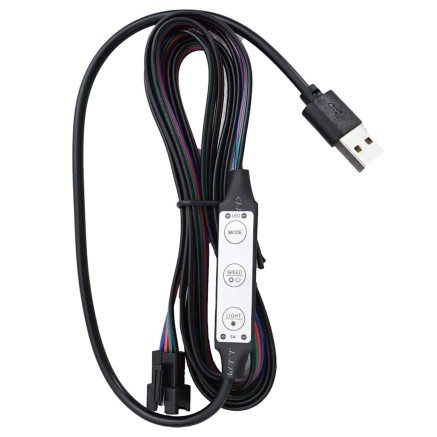 Cadre de lit avec LED sans matelas noir 100x200 cm