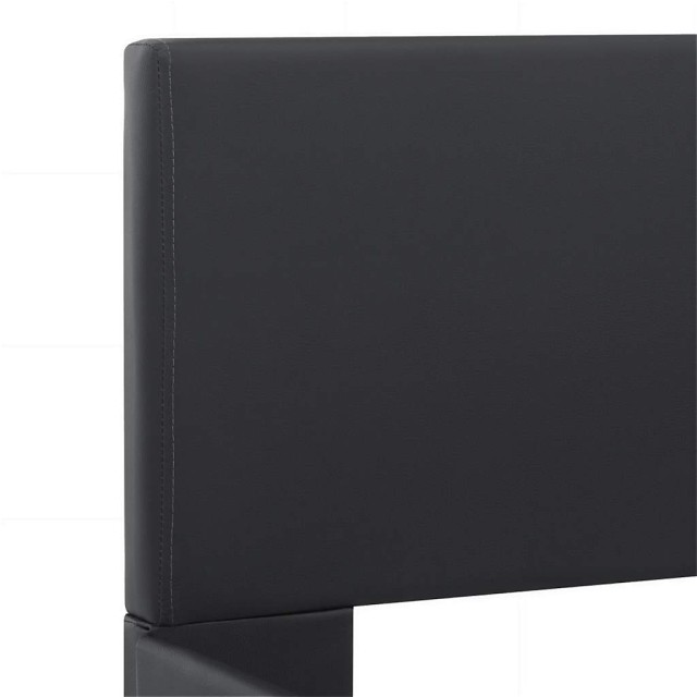 Cadre de lit avec LED sans matelas noir 120x200 cm