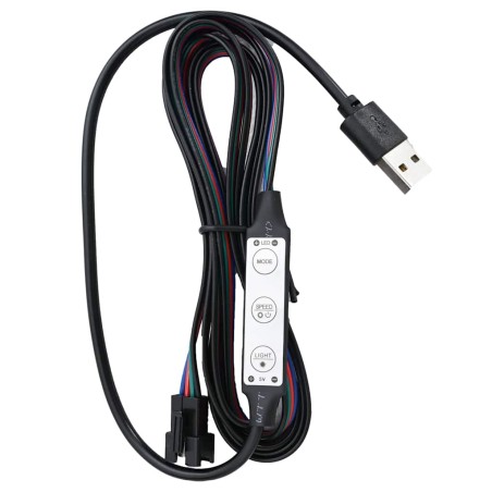 Cadre de lit avec LED sans matelas noir 140x200 cm