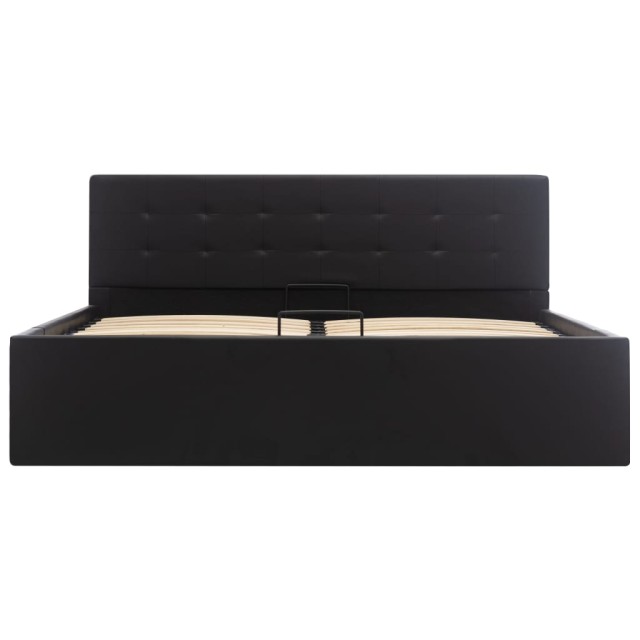 Cadre de lit avec rangement hydraulique Similicuir 160x200 cm