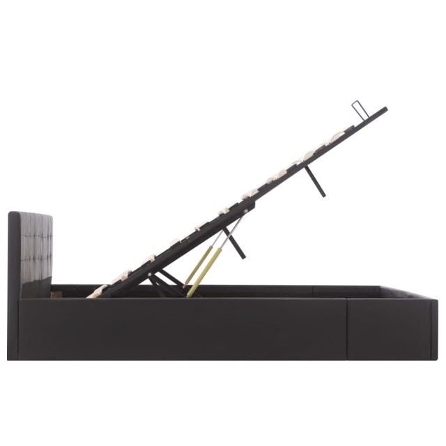 Cadre de lit avec rangement hydraulique Similicuir 160x200 cm