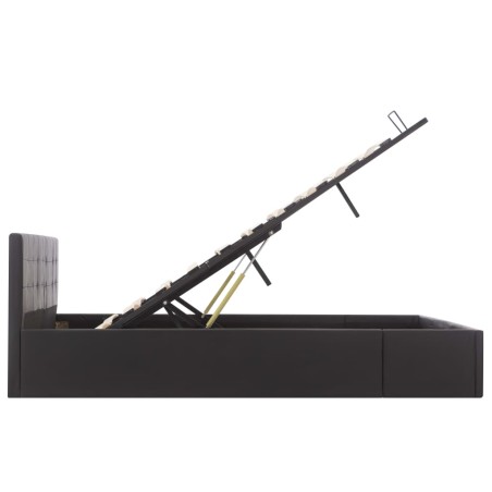Cadre de lit avec rangement hydraulique Similicuir 160x200 cm