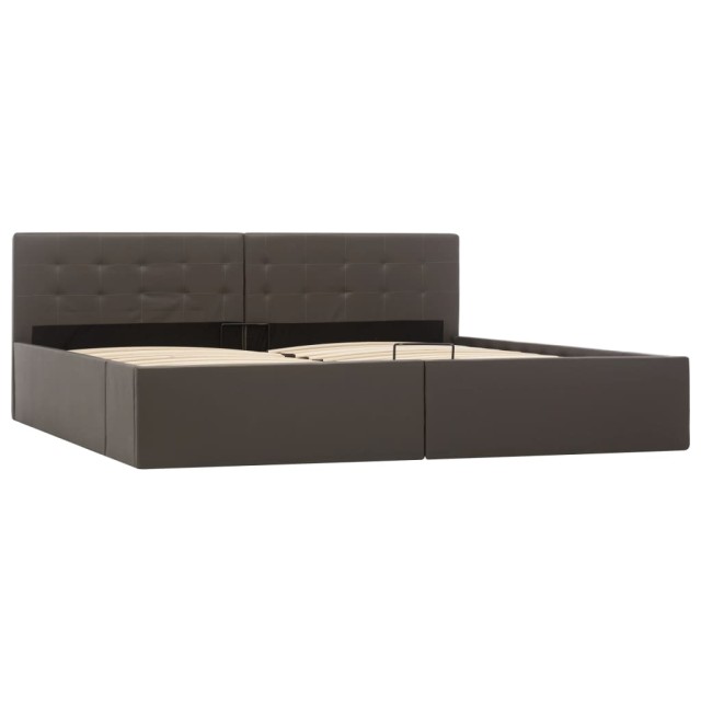 Cadre de lit avec rangement hydraulique Similicuir 180x200 cm