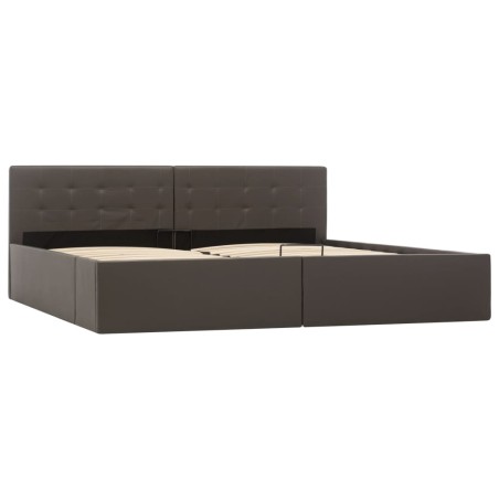 Cadre de lit avec rangement hydraulique Similicuir 180x200 cm