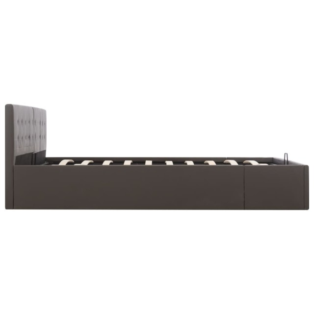 Cadre de lit avec rangement hydraulique Similicuir 180x200 cm