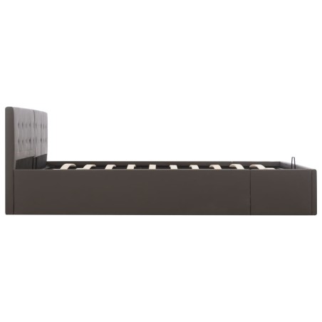 Cadre de lit avec rangement hydraulique Similicuir 180x200 cm