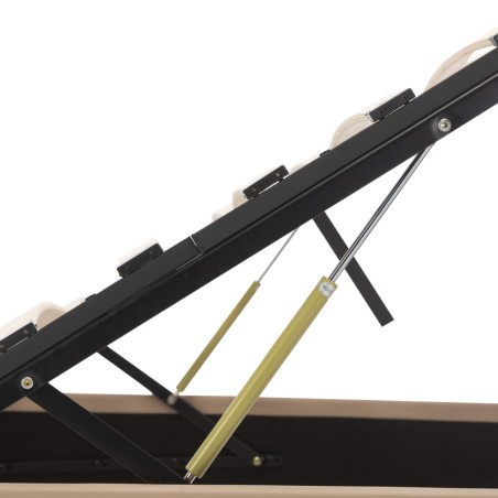 Cadre de lit à rangement Cappuccino Similicuir 90x200 cm