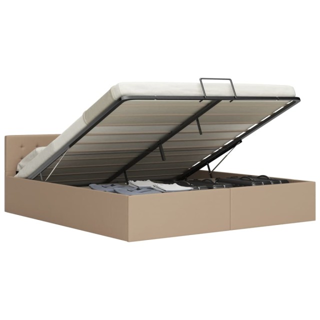 Cadre de lit avec rangement hydraulique Similicuir 180x200 cm