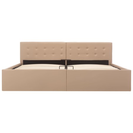 Cadre de lit avec rangement hydraulique Similicuir 180x200 cm