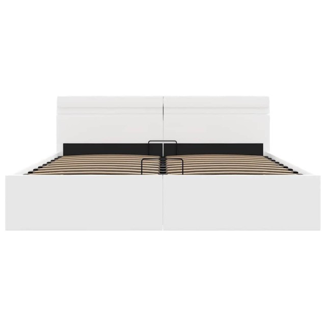 Cadre de lit à rangement hydraulique sans matelas avec LED