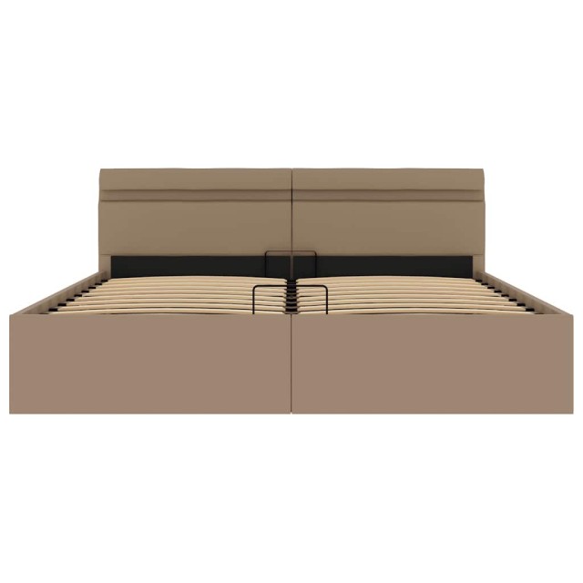 Cadre de lit à rangement hydraulique et LED 160x200 cm