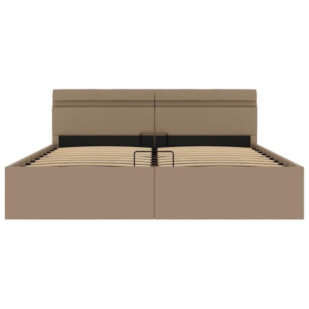 Cadre de lit à rangement hydraulique et LED 160x200 cm