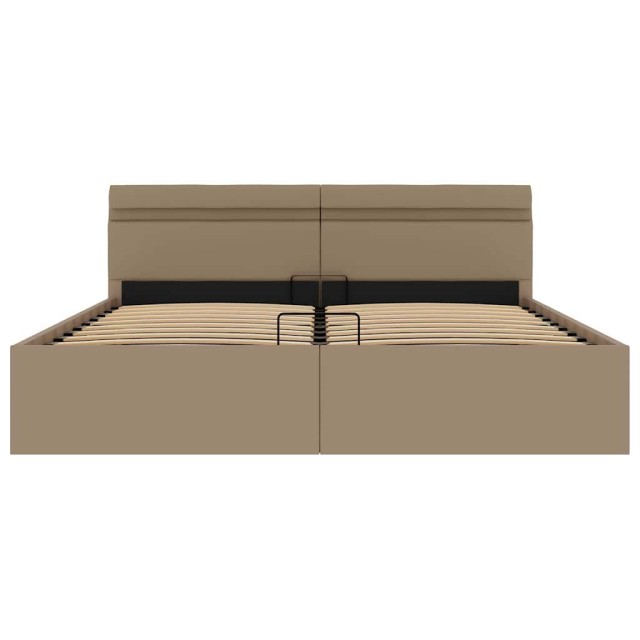 Cadre de lit à rangement hydraulique et LED 180x200 cm