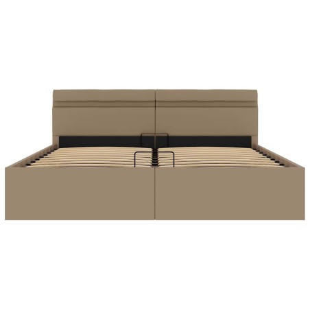 Cadre de lit à rangement hydraulique et LED 180x200 cm