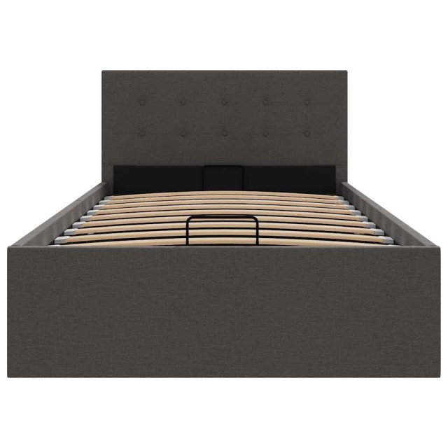 Cadre de lit à rangement hydraulique sans matelas 90x200 cm