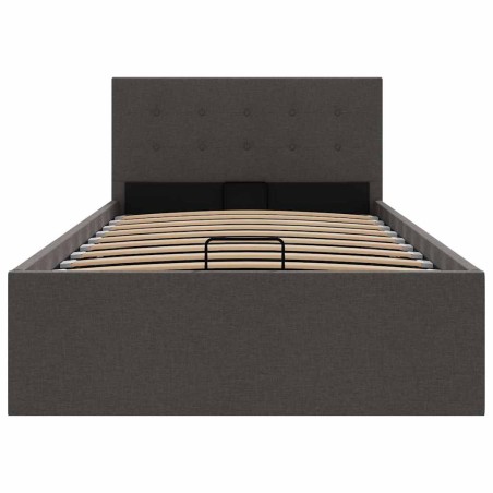 Cadre de lit à rangement hydraulique sans matelas 100x200 cm