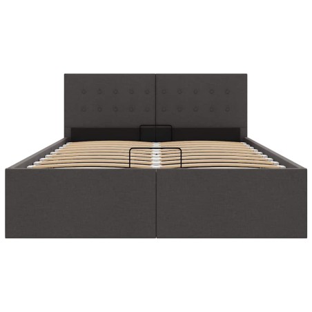 Cadre de lit à rangement hydraulique sans matelas 140x200 cm