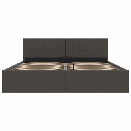 Cadre de lit à rangement hydraulique sans matelas 160x200 cm