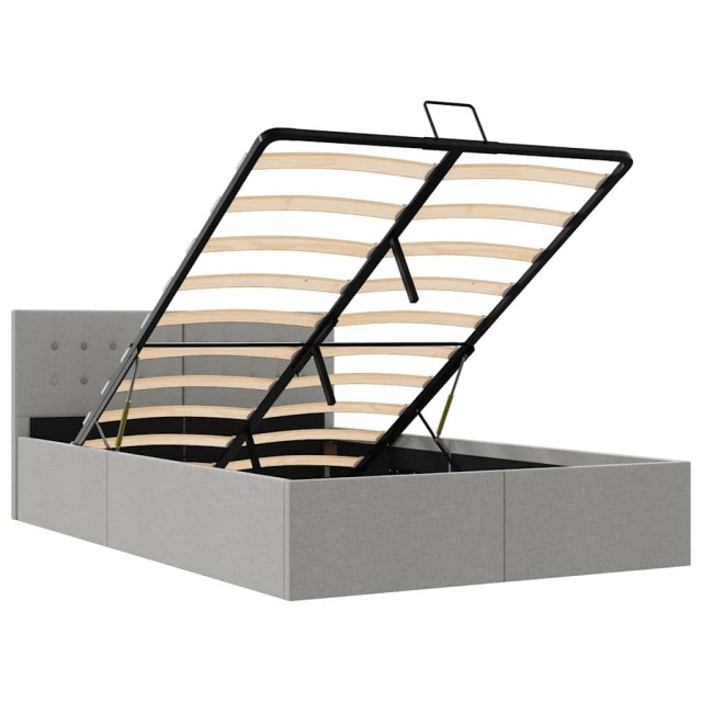 Cadre de lit à rangement hydraulique sans matelas 140x200 cm
