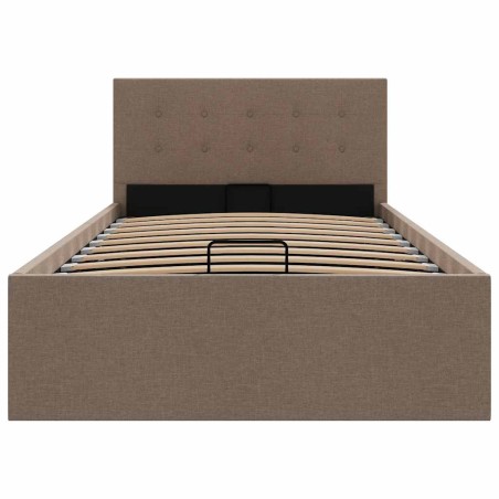 Cadre de lit à rangement hydraulique sans matelas 90x200 cm