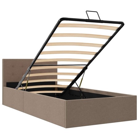 Cadre de lit à rangement hydraulique sans matelas 90x200 cm