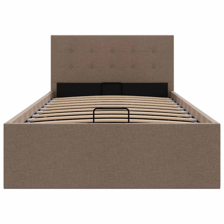 Cadre de lit à rangement hydraulique sans matelas 100x200 cm