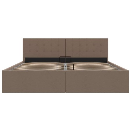 Cadre de lit à rangement hydraulique sans matelas 160x200 cm