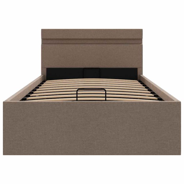 Cadre de lit à rangement hydraulique sans matelas 90x200 cm