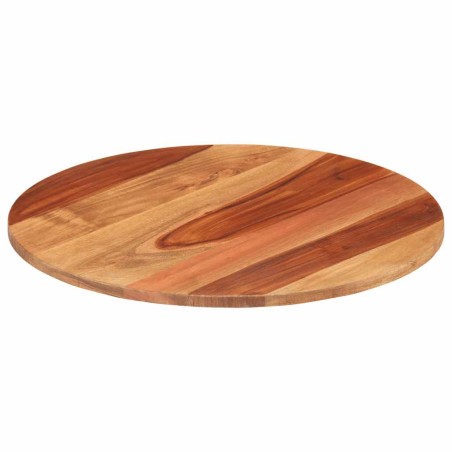 Dessus de table bois massif d'acacia rond 15-16 mm 40 cm