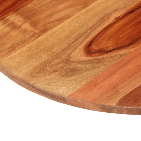 Dessus de table bois massif d'acacia rond 15-16 mm 50 cm