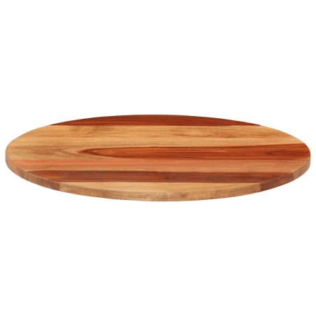 Dessus de table bois massif d'acacia rond 15-16 mm 50 cm