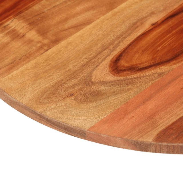 Dessus de table bois massif d'acacia rond 15-16 mm 60 cm