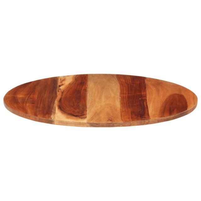 Dessus de table bois massif d'acacia rond 15-16 mm 60 cm