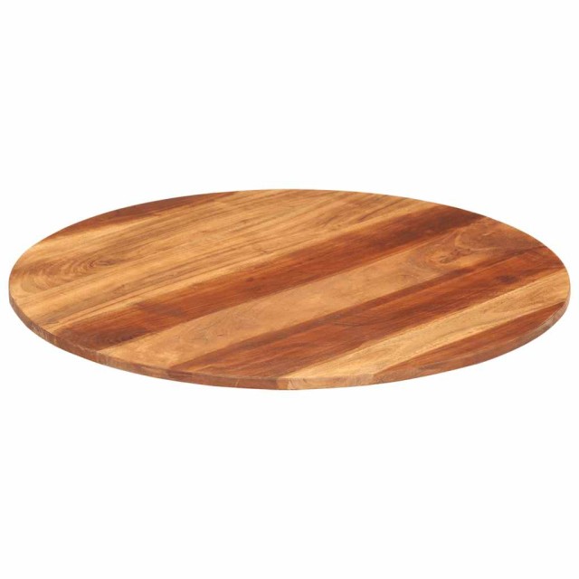 Dessus de table bois massif d'acacia rond 15-16 mm 70 cm