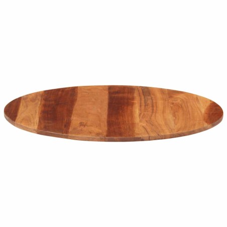 Dessus de table bois massif d'acacia rond 15-16 mm 70 cm