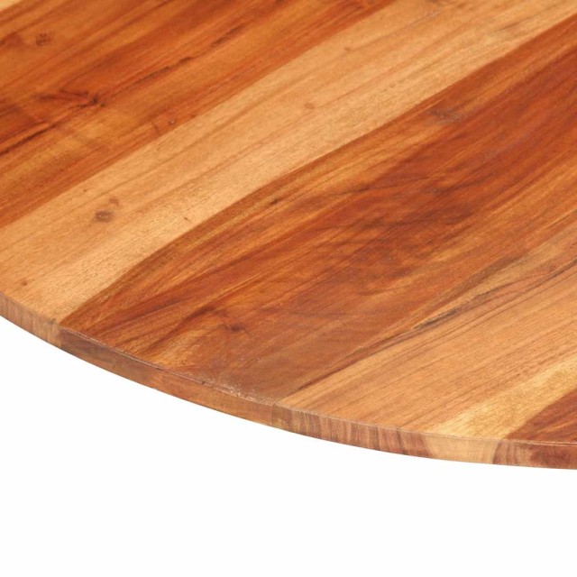 Dessus de table bois massif d'acacia rond 15-16 mm 80 cm