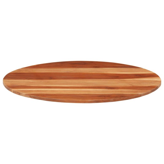 Dessus de table bois massif d'acacia rond 15-16 mm 80 cm