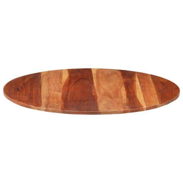 Dessus de table bois massif d'acacia rond 15-16 mm 80 cm