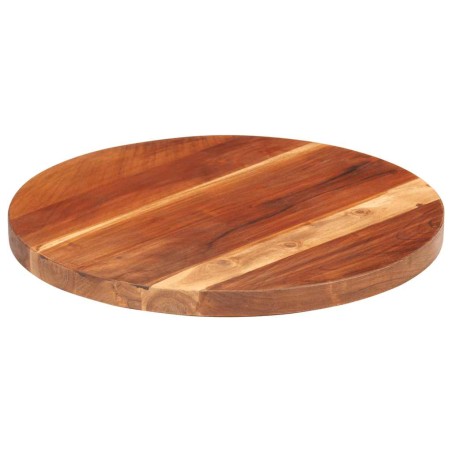 Dessus de table bois massif d'acacia rond 25-27 mm 40 cm