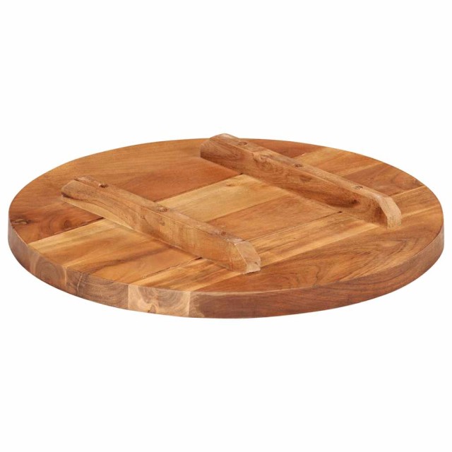 Dessus de table bois massif d'acacia rond 25-27 mm 40 cm