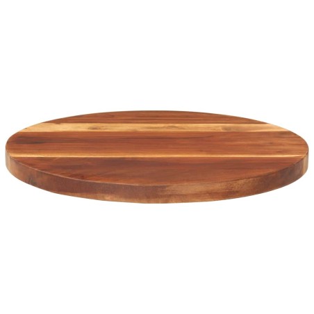 Dessus de table bois massif d'acacia rond 25-27 mm 40 cm