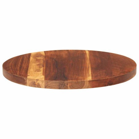 Dessus de table bois massif d'acacia rond 25-27 mm 40 cm