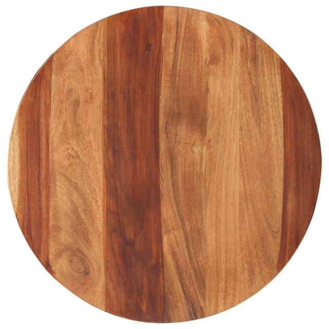 Dessus de table bois massif d'acacia rond 25-27 mm 50 cm